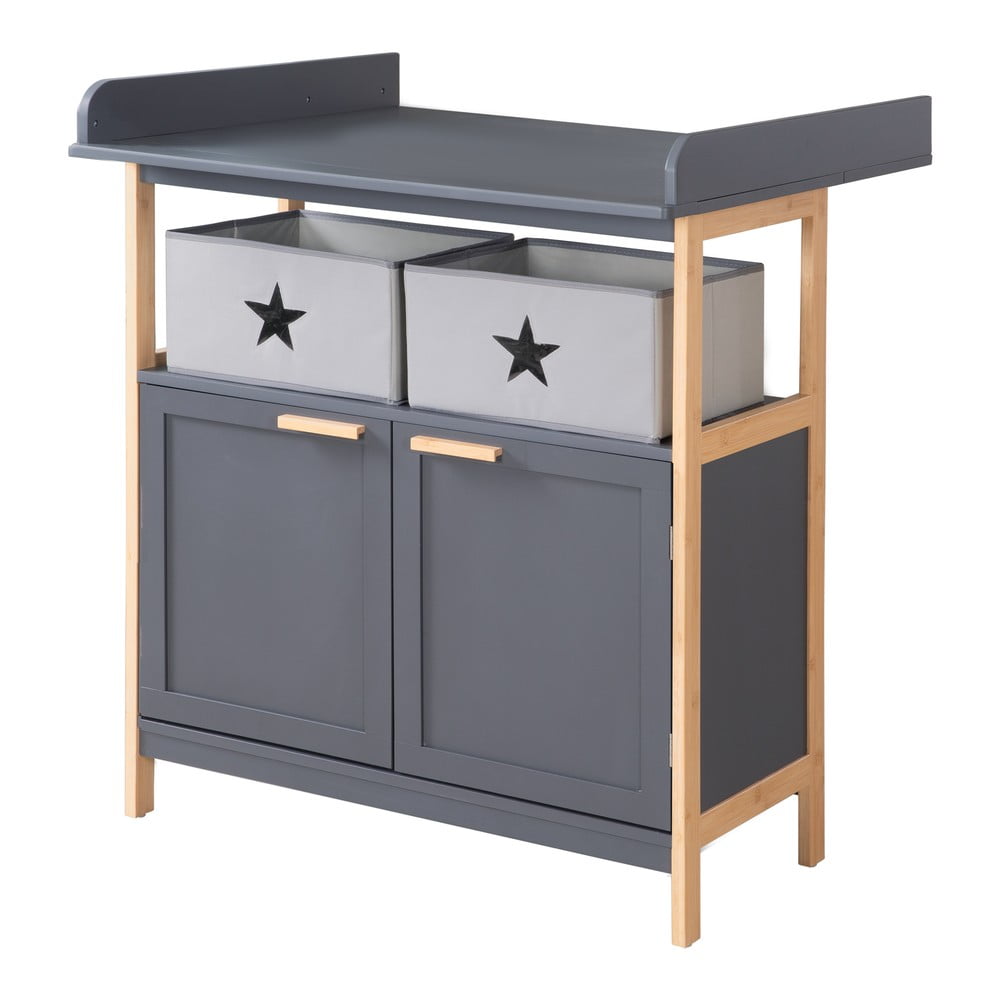Cassettiera bassa per bambini antracite 87x75 cm Berlin - Roba | Cassettiere per bambini