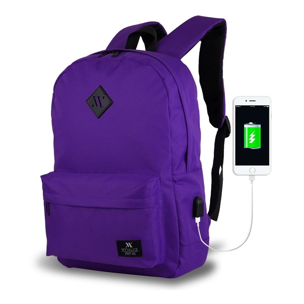 Zaino viola con porta USB My Valice SPECTA Smart Bag - Myvalice | Zaini