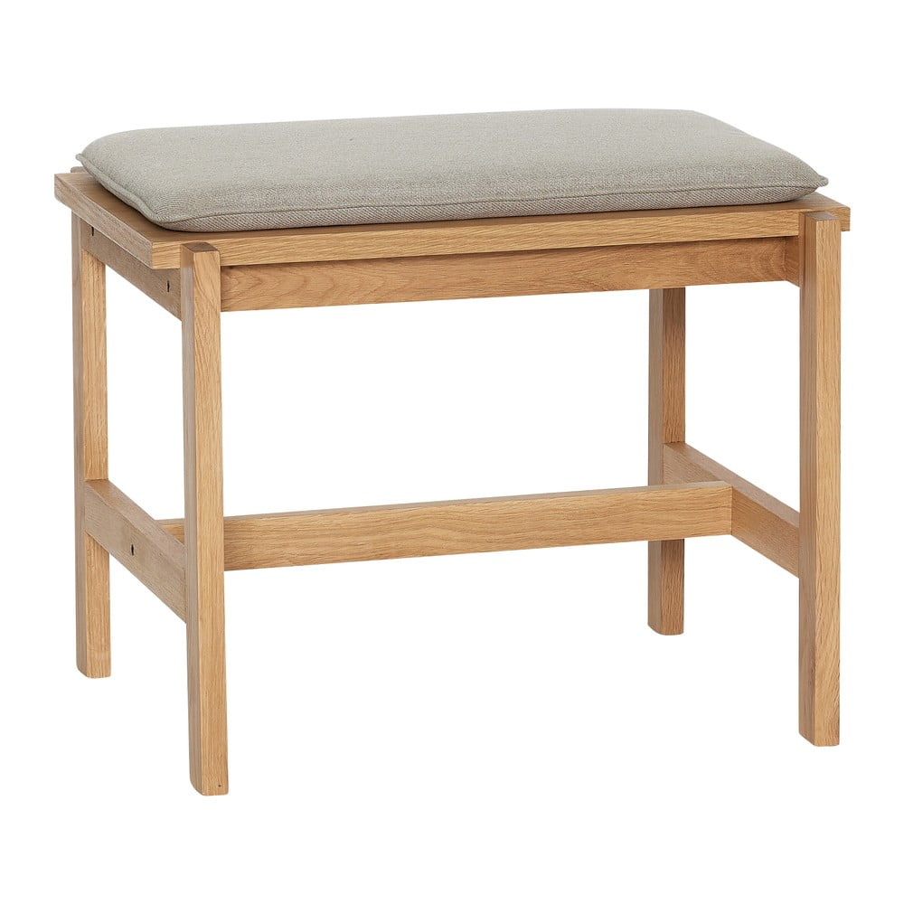 Panchina in colore beige-naturale Epoch - Hübsch | Panche