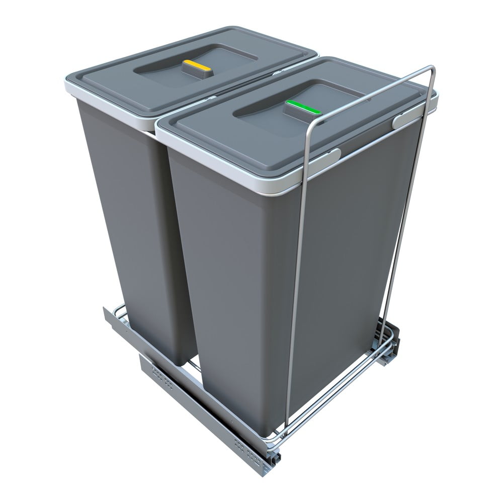 Bidone in plastica per rifiuti differenziati/incasso 60 l Ecofil - Elletipi | Cestini per la spazzatura