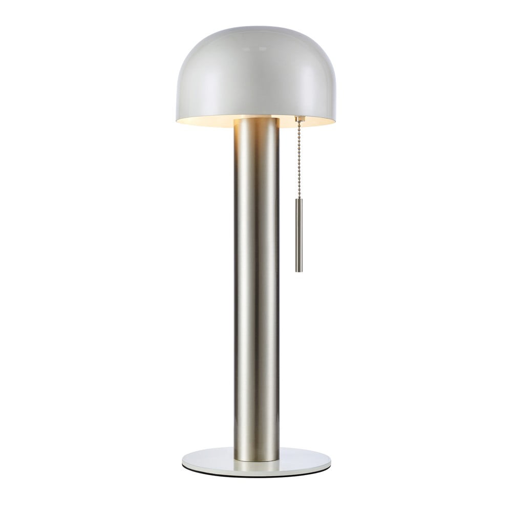 Lampada da tavolo in bianco e argento (altezza 46 cm) Costa - Markslöjd | Abat-jour e lampade da tavolo