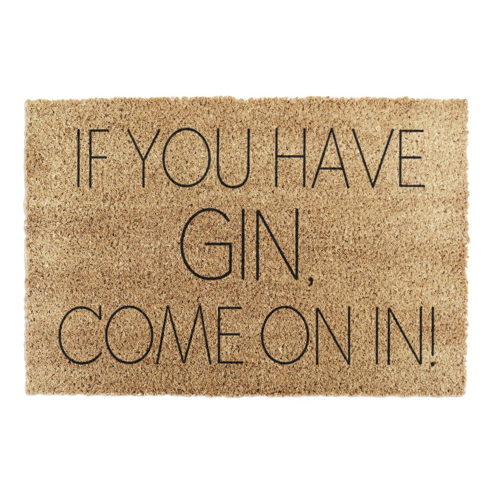 Zerbino in cocco 40x60 cm If You Have Gin - Artsy Doormats | Zerbini