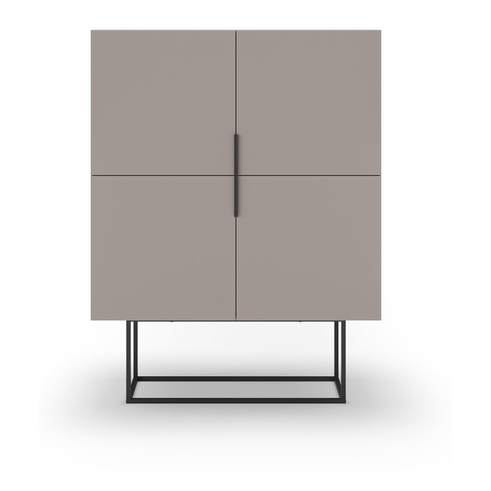 Armadietto grigio/beige 100x130 cm Titan – Marckeric | Credenze
