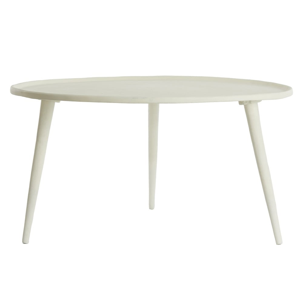 Tavolino rotondo in metallo color crema ø 67,5 cm Babina - Light & Living | Tavolini da salotto