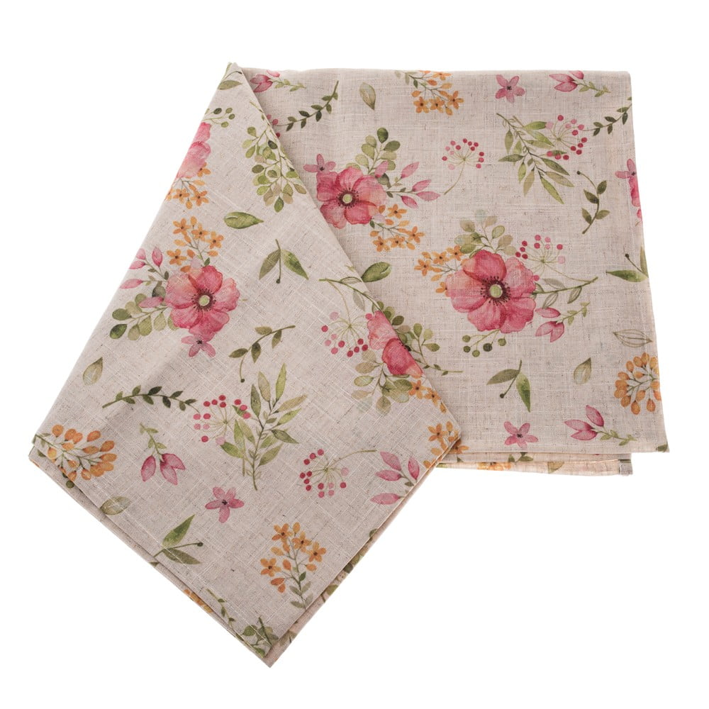 Tovaglia in misto lino adatta per pulizia con panno umido 140x140 cm – Dakls | Tovaglie