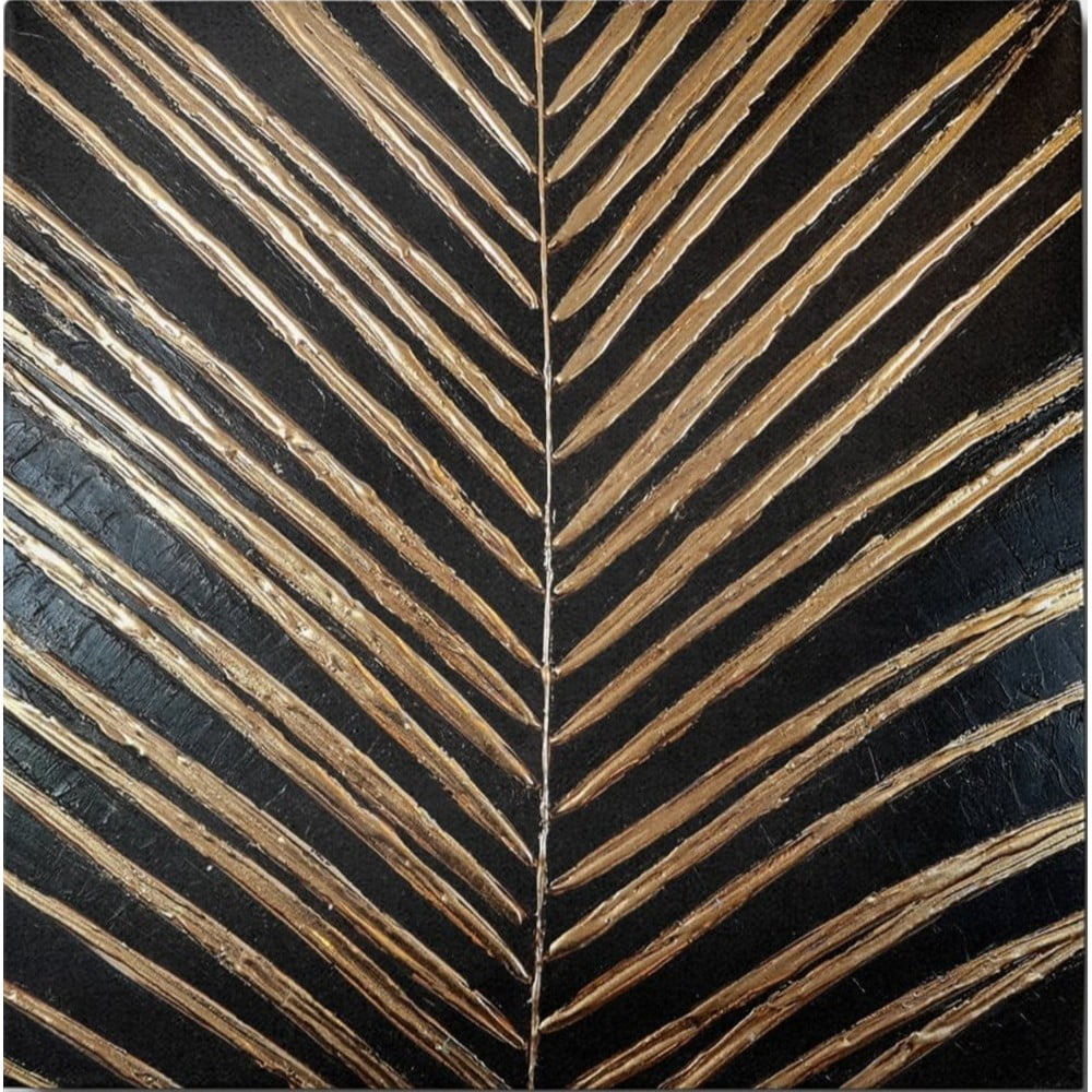 Quadro dipinto a mano 70x70 cm Palm Leaf - Wallity | Quadri