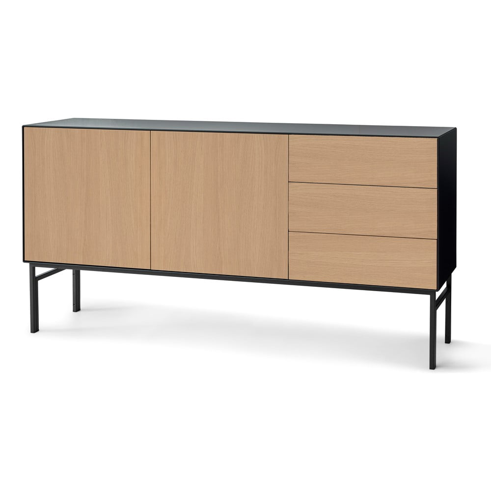 Cassettiera nera con ante in rovere Edge by Hammel - Hammel Furniture | Cassettiere