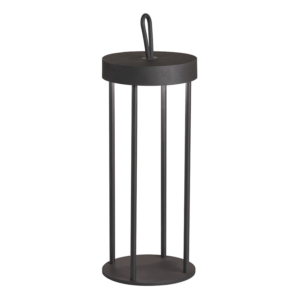 Lampada da tavolo a LED nera (altezza 36 cm) Kante - Fischer & Honsel | Illuminazione da esterno