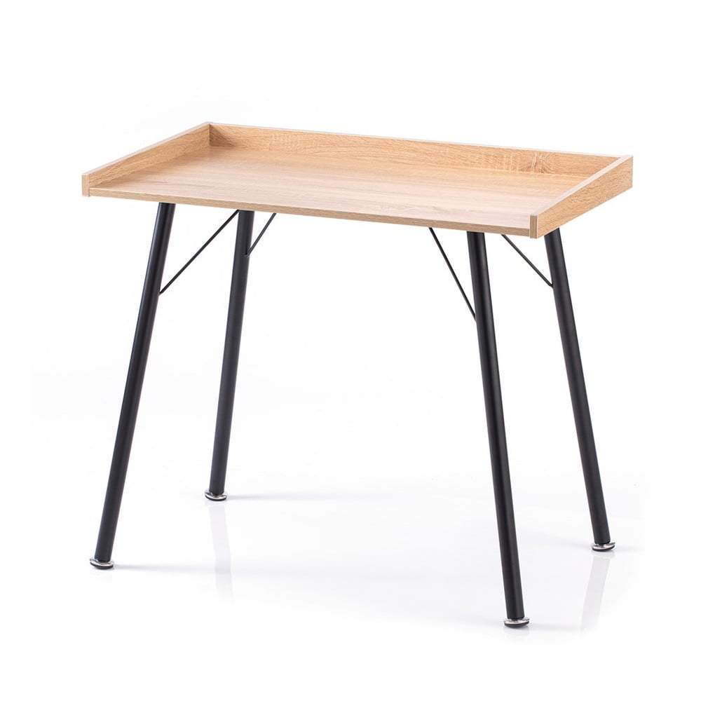 Tavolo da lavoro con piano in rovere 50x90 cm Fey - Homede | Scrivanie e postazioni da lavoro