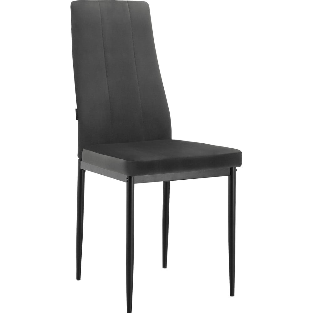 Sedia da pranzo in similpelle nera Kelly - Støraa | Sedie da pranzo