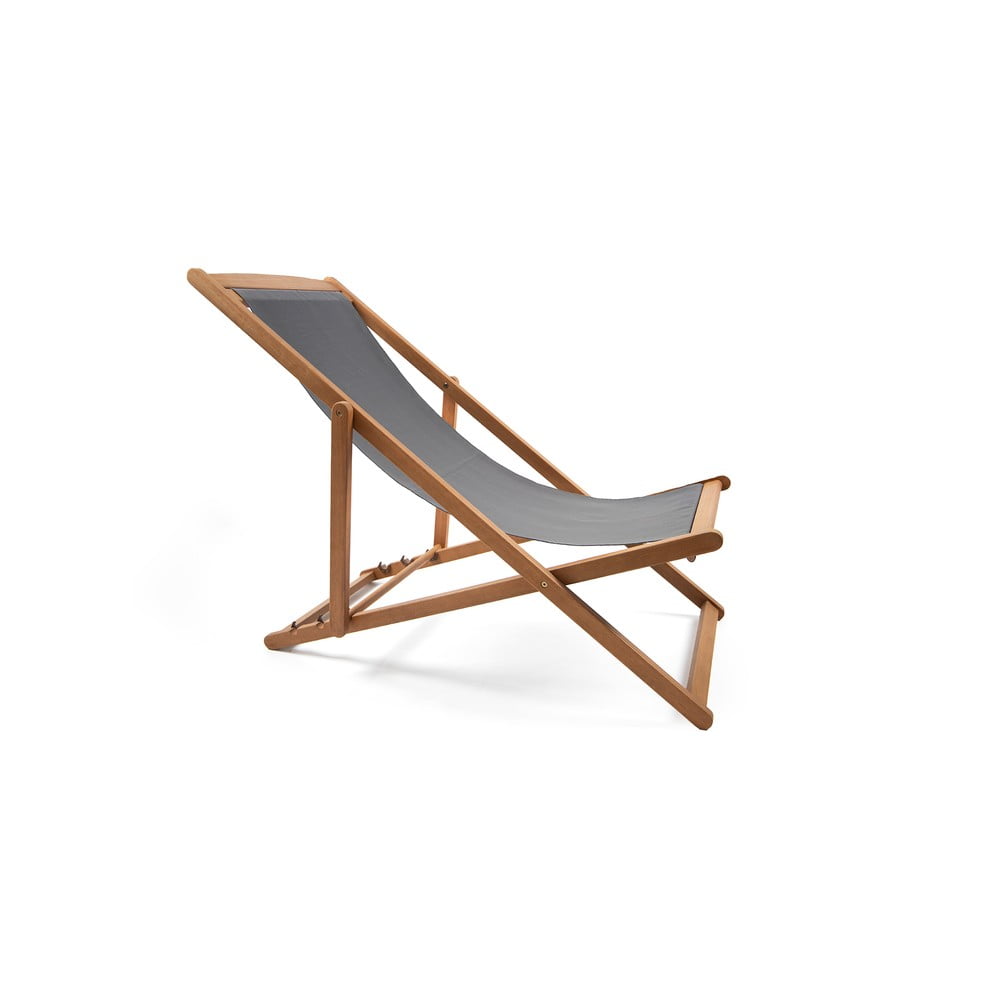 Sdraio da giardino pieghevole grigia in legno di acacia Deck - Bonami Essentials | Lettini da giardino