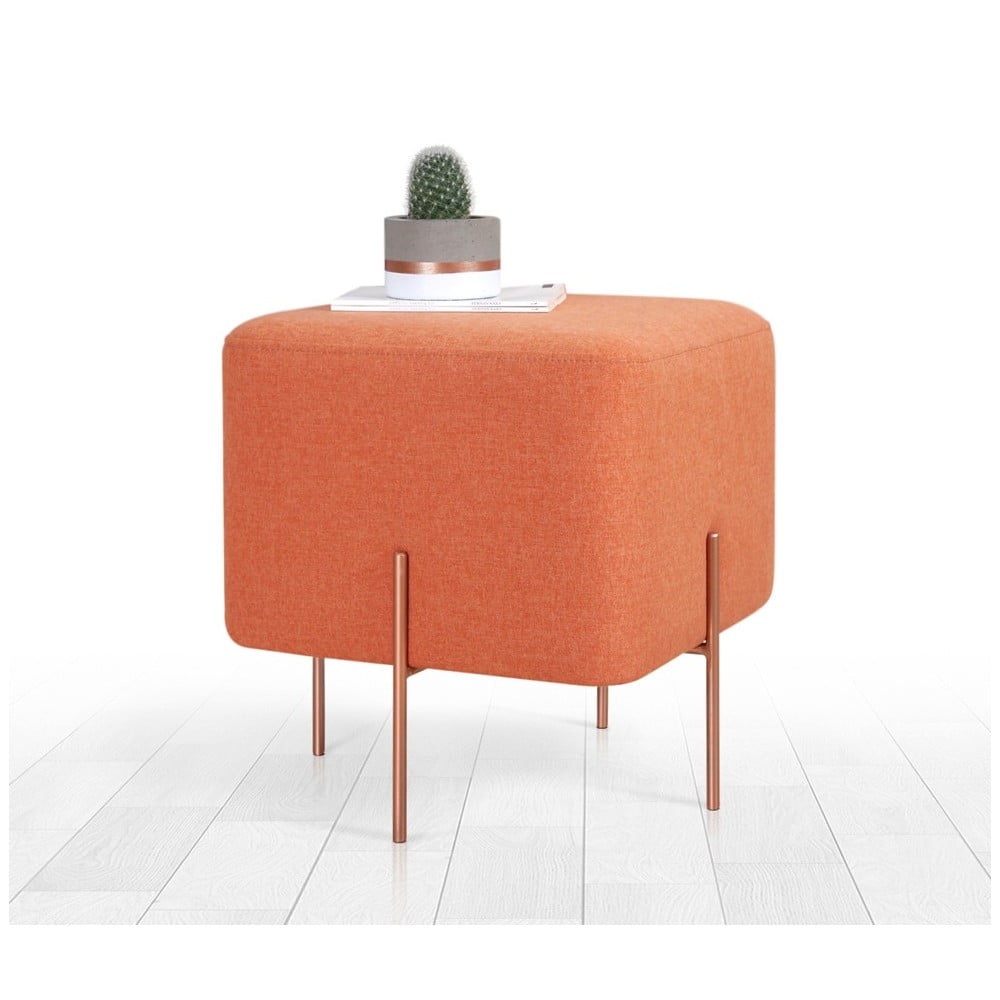 Sgabello arancione Copper - Artie | Sgabelli e pouf