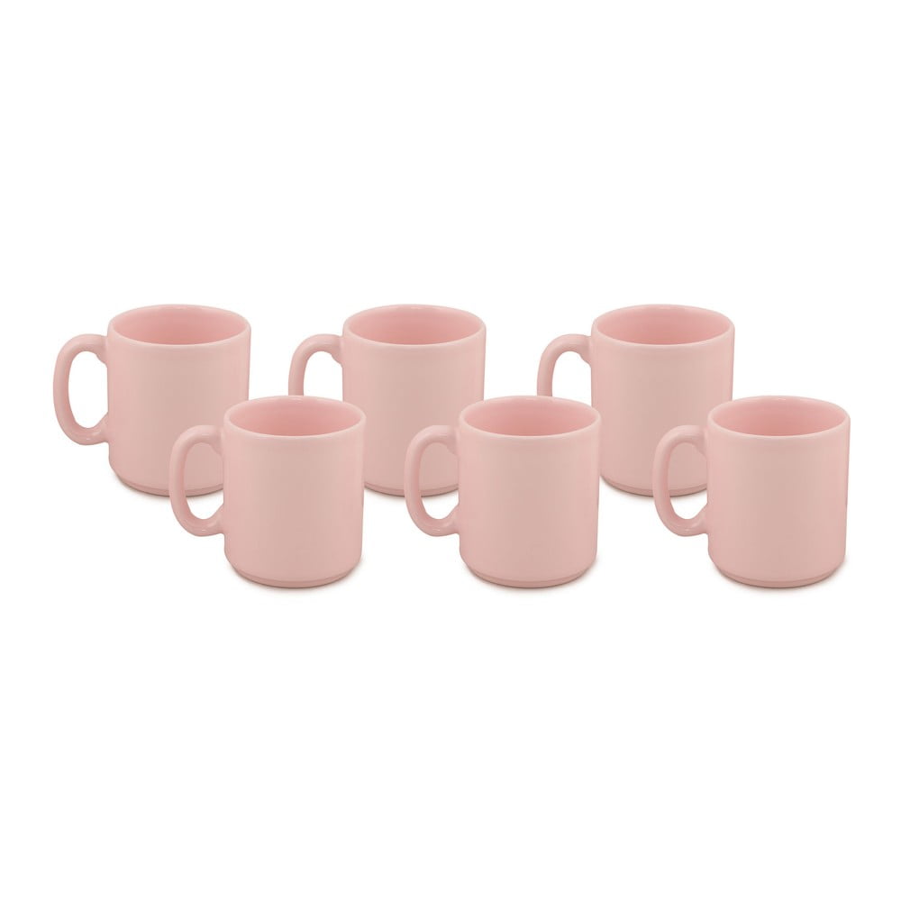 Set di 6 tazze classiche rosa, 330 ml - Kütahya Porselen | Tazze