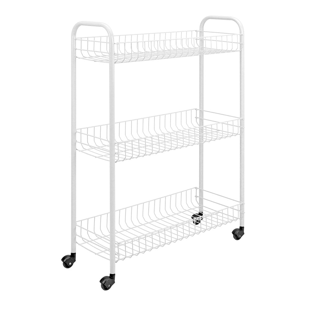 Supporto mobile per bagno a tre livelli, 23 x 84 cm Laundry - Metaltex | Carrelli portaoggetti