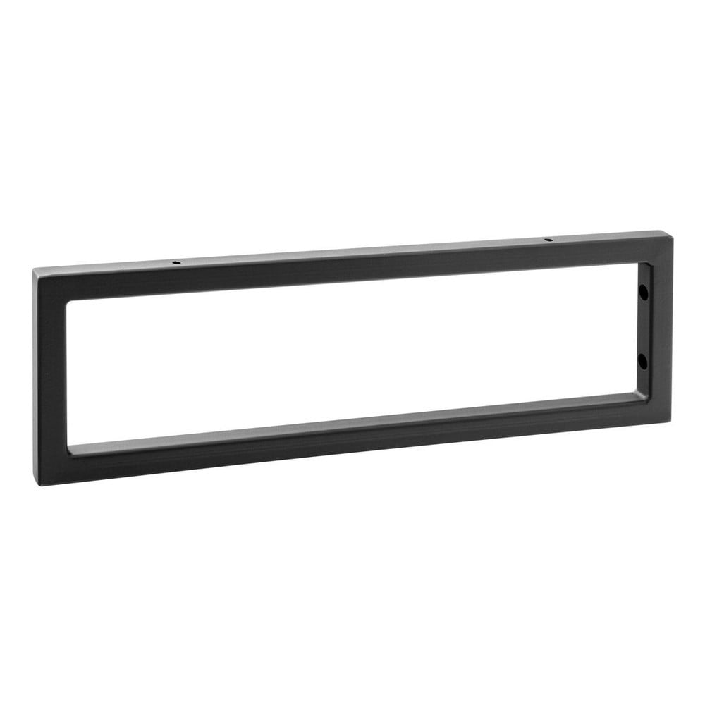 Supporto per piano nero in acciaio 44x2 cm – Sapho | Piastre per lavabo