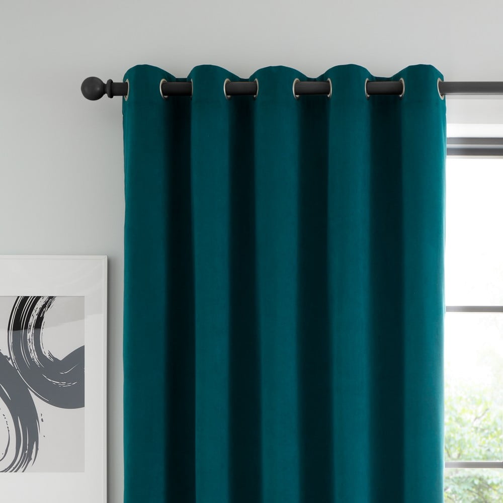 Tenda oscurante turchese per porta 117x213 cm Wilson - Catherine Lansfield | Tende