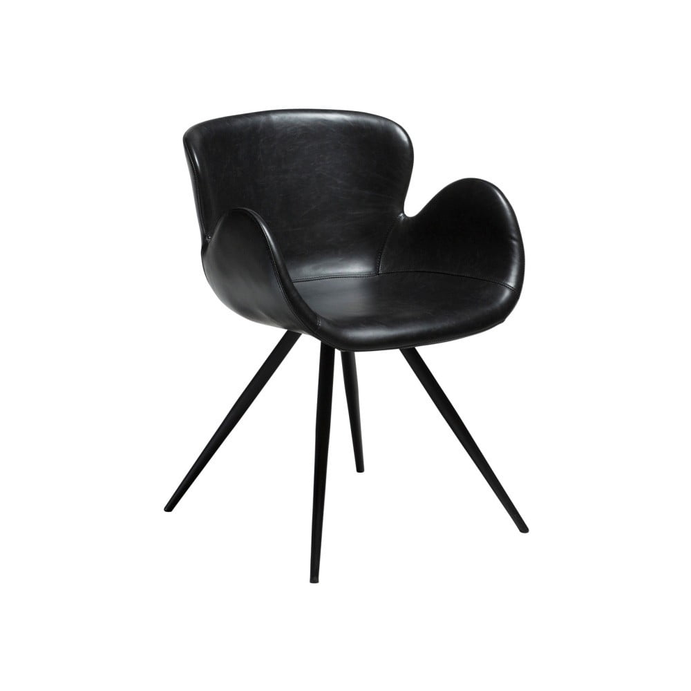 Sedia in similpelle nera Gaia - DAN-FORM Denmark | Sedie da pranzo