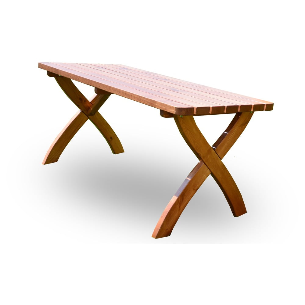 Tavolo da pranzo da giardino in legno di pino 160x70 cm Strong - Rojaplast | Tavoli da pranzo da giardino