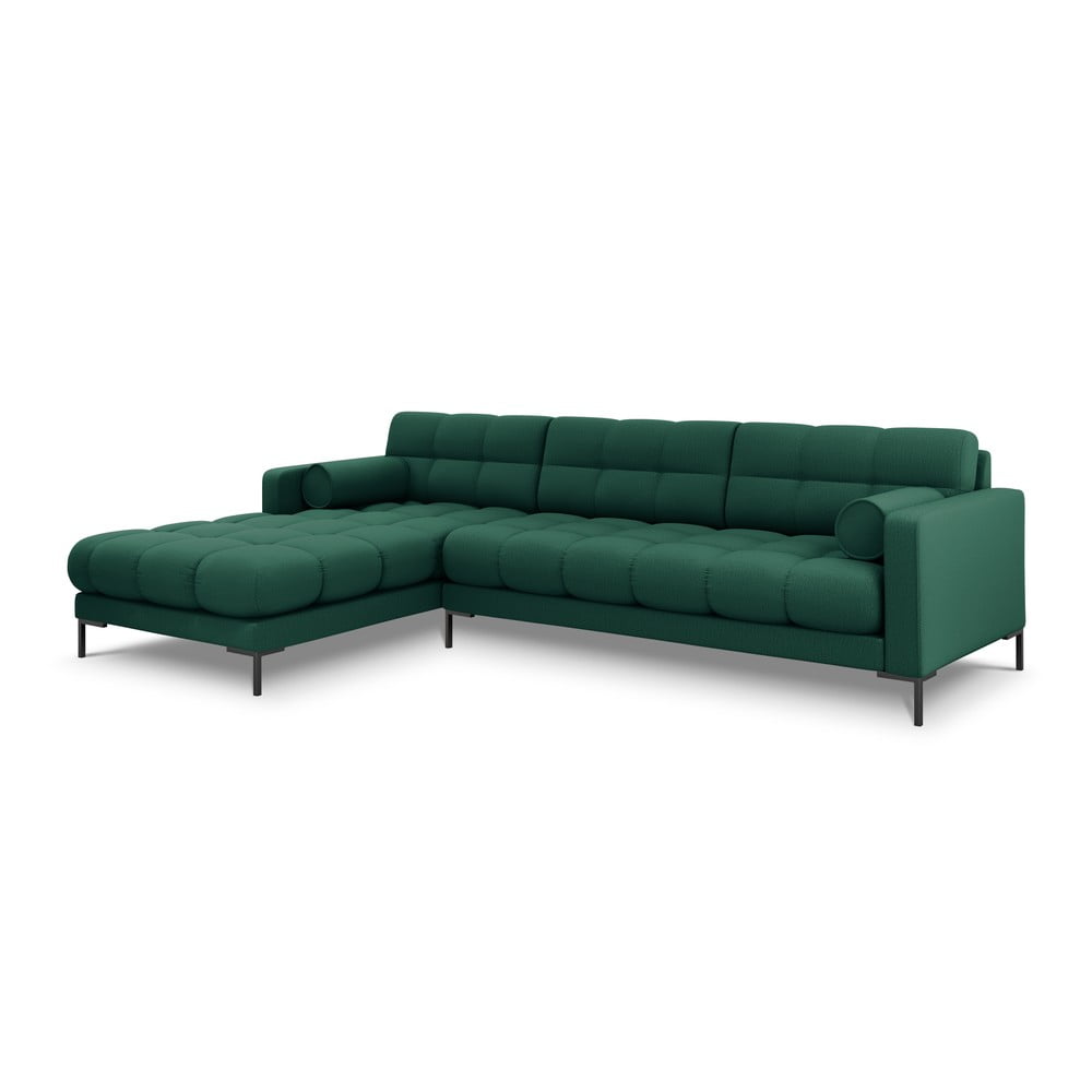 Divano ad angolo verde, angolo sinistro Bali - Cosmopolitan Design | Divani ad angolo